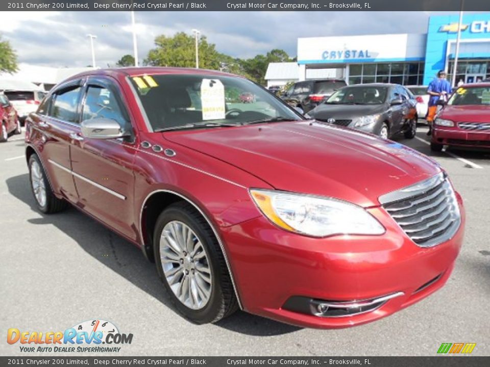 2011 Chrysler 200 Limited Deep Cherry Red Crystal Pearl / Black Photo #10