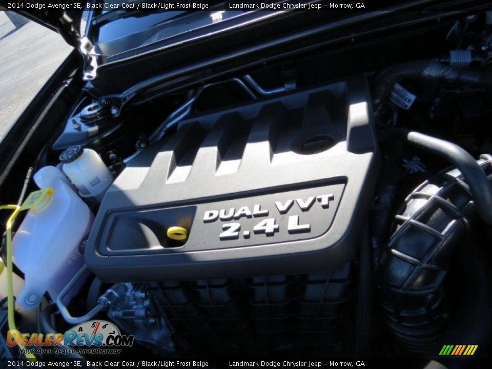 2014 Dodge Avenger SE Black Clear Coat / Black/Light Frost Beige Photo #9