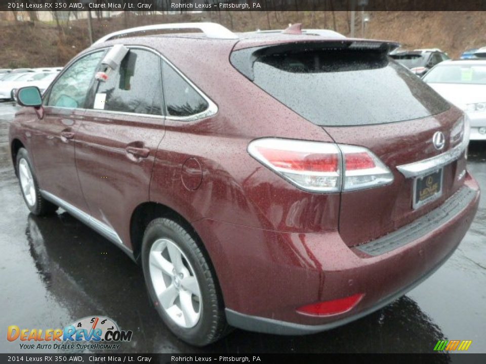 2014 Lexus RX 350 AWD Claret Mica / Lt. Gray Photo #2
