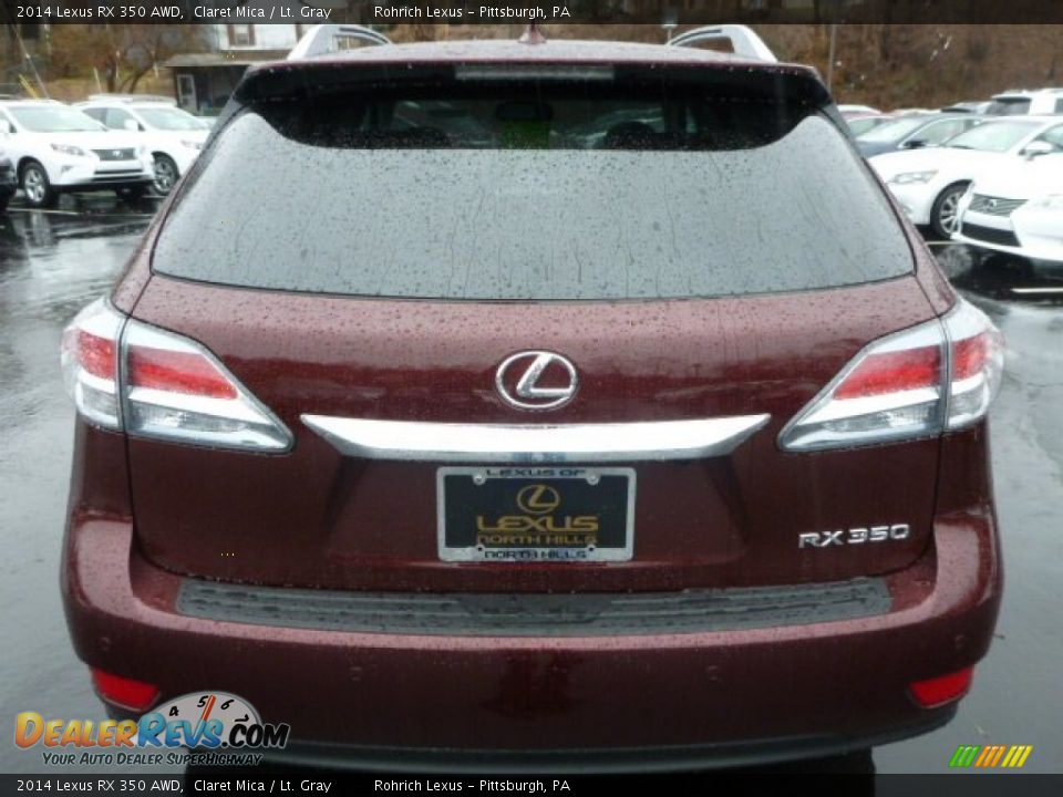 2014 Lexus RX 350 AWD Claret Mica / Lt. Gray Photo #3