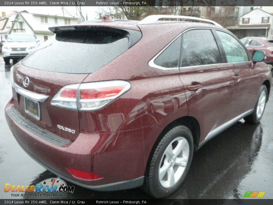 2014 Lexus RX 350 AWD Claret Mica / Lt. Gray Photo #4