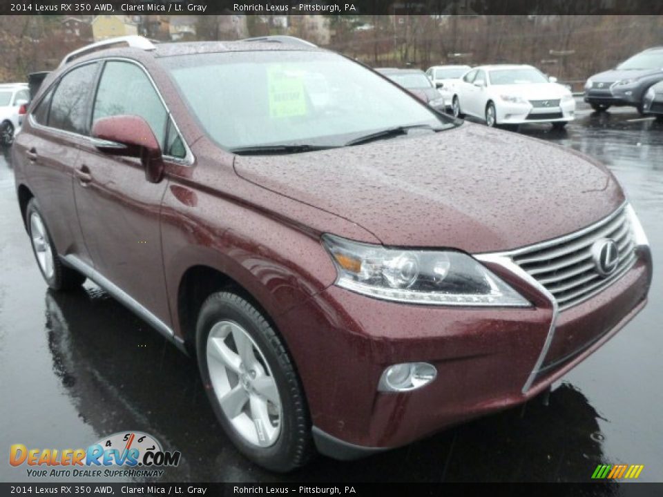 2014 Lexus RX 350 AWD Claret Mica / Lt. Gray Photo #6