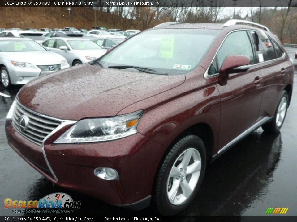 2014 Lexus RX 350 AWD Claret Mica / Lt. Gray Photo #8
