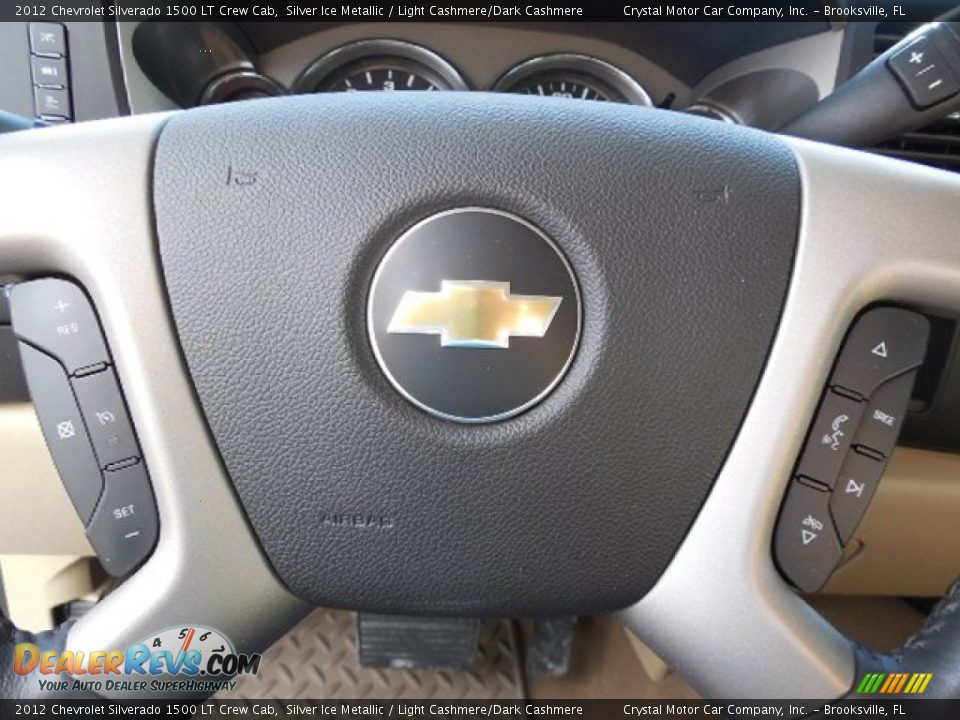 2012 Chevrolet Silverado 1500 LT Crew Cab Silver Ice Metallic / Light Cashmere/Dark Cashmere Photo #21