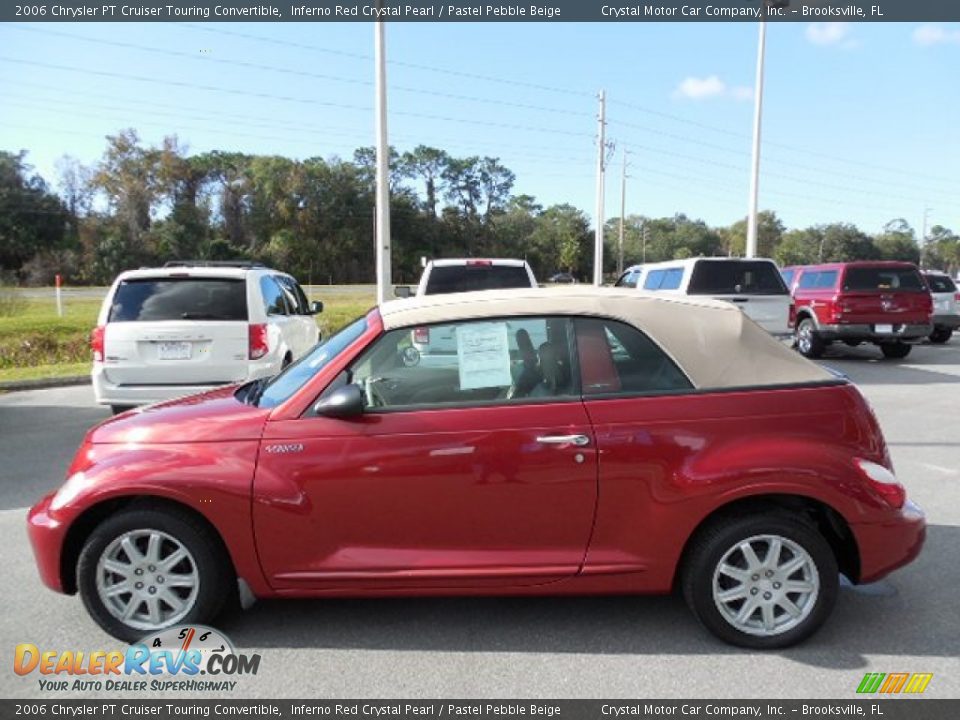 2006 Chrysler PT Cruiser Touring Convertible Inferno Red Crystal Pearl / Pastel Pebble Beige Photo #2