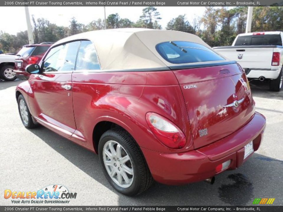 2006 Chrysler PT Cruiser Touring Convertible Inferno Red Crystal Pearl / Pastel Pebble Beige Photo #3