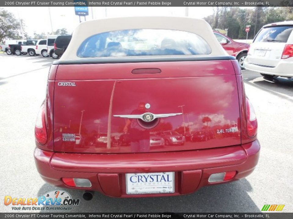 2006 Chrysler PT Cruiser Touring Convertible Inferno Red Crystal Pearl / Pastel Pebble Beige Photo #7