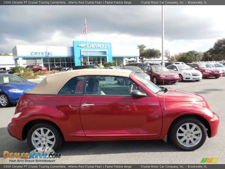 2006 Chrysler PT Cruiser Touring Convertible Inferno Red Crystal Pearl / Pastel Pebble Beige Photo #9