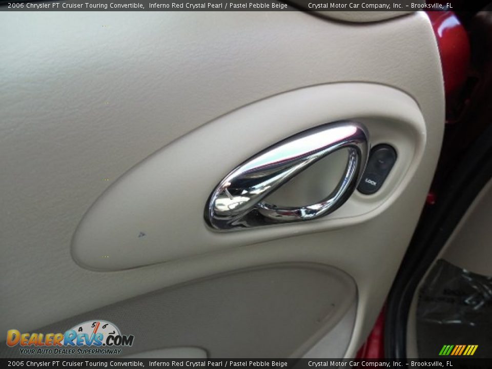 2006 Chrysler PT Cruiser Touring Convertible Inferno Red Crystal Pearl / Pastel Pebble Beige Photo #17