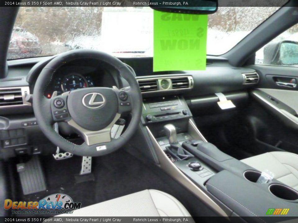 Light Gray Interior - 2014 Lexus IS 350 F Sport AWD Photo #12