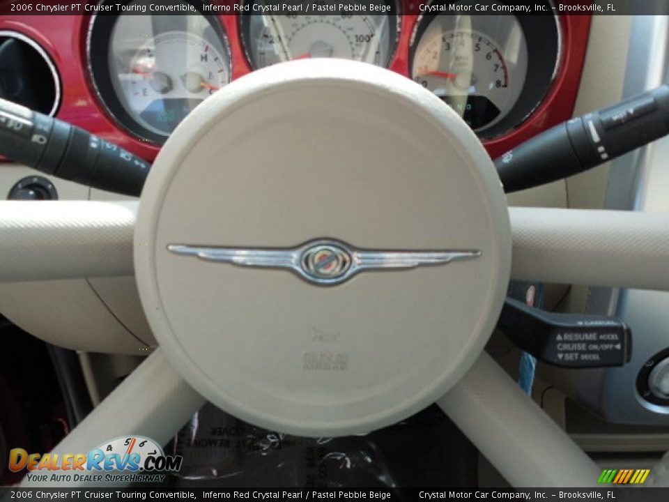 2006 Chrysler PT Cruiser Touring Convertible Inferno Red Crystal Pearl / Pastel Pebble Beige Photo #21