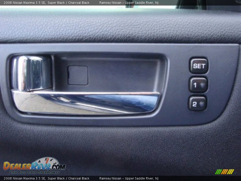 2008 Nissan Maxima 3.5 SE Super Black / Charcoal Black Photo #20