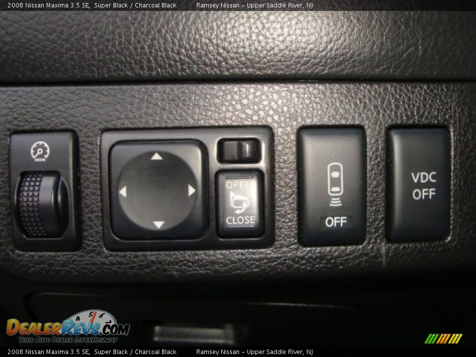 2008 Nissan Maxima 3.5 SE Super Black / Charcoal Black Photo #23