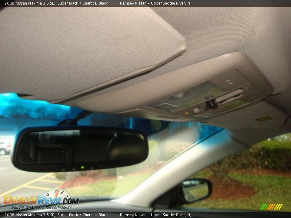2008 Nissan Maxima 3.5 SE Super Black / Charcoal Black Photo #25