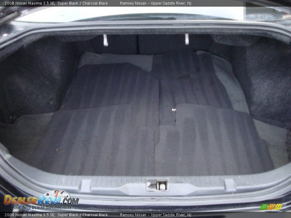 2008 Nissan Maxima 3.5 SE Super Black / Charcoal Black Photo #26