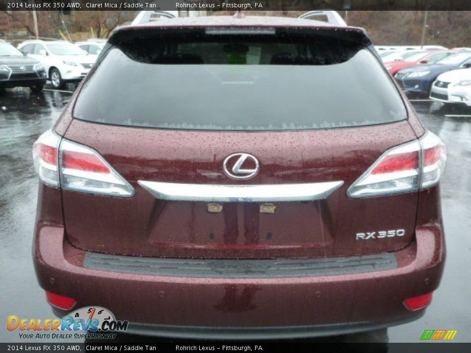 2014 Lexus RX 350 AWD Claret Mica / Saddle Tan Photo #3