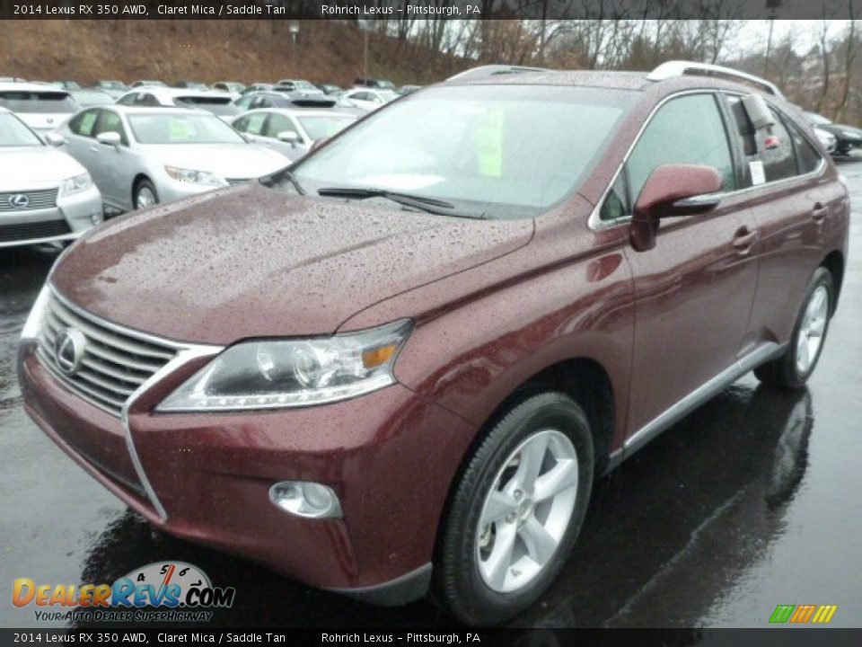 2014 Lexus RX 350 AWD Claret Mica / Saddle Tan Photo #8