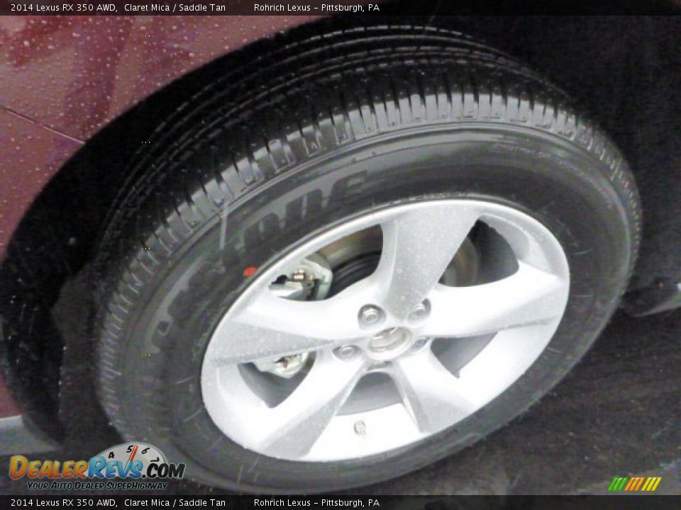 2014 Lexus RX 350 AWD Claret Mica / Saddle Tan Photo #9