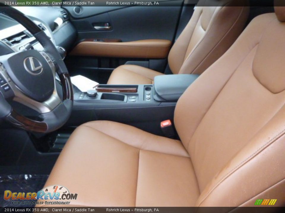 2014 Lexus RX 350 AWD Claret Mica / Saddle Tan Photo #10
