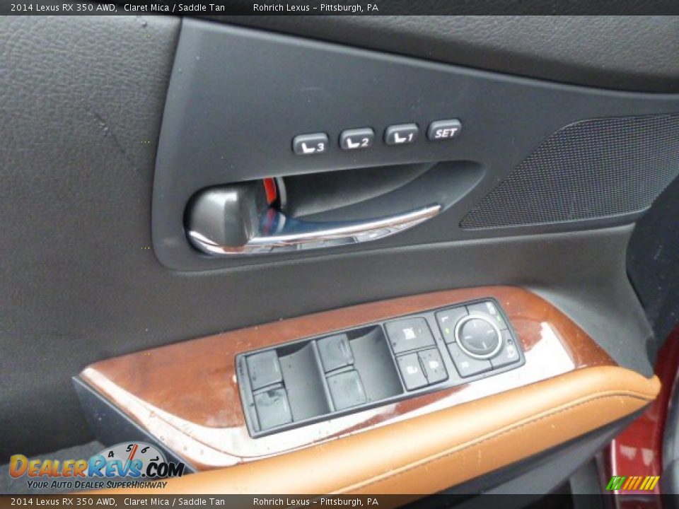 2014 Lexus RX 350 AWD Claret Mica / Saddle Tan Photo #13