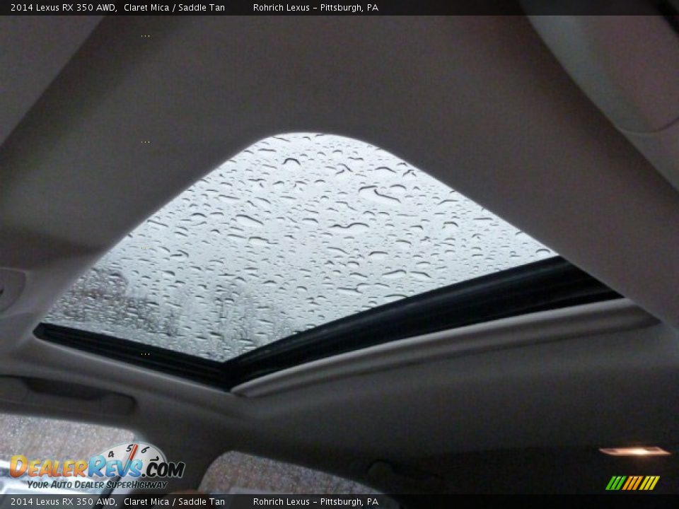 2014 Lexus RX 350 AWD Claret Mica / Saddle Tan Photo #14