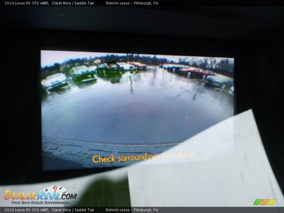 2014 Lexus RX 350 AWD Claret Mica / Saddle Tan Photo #17