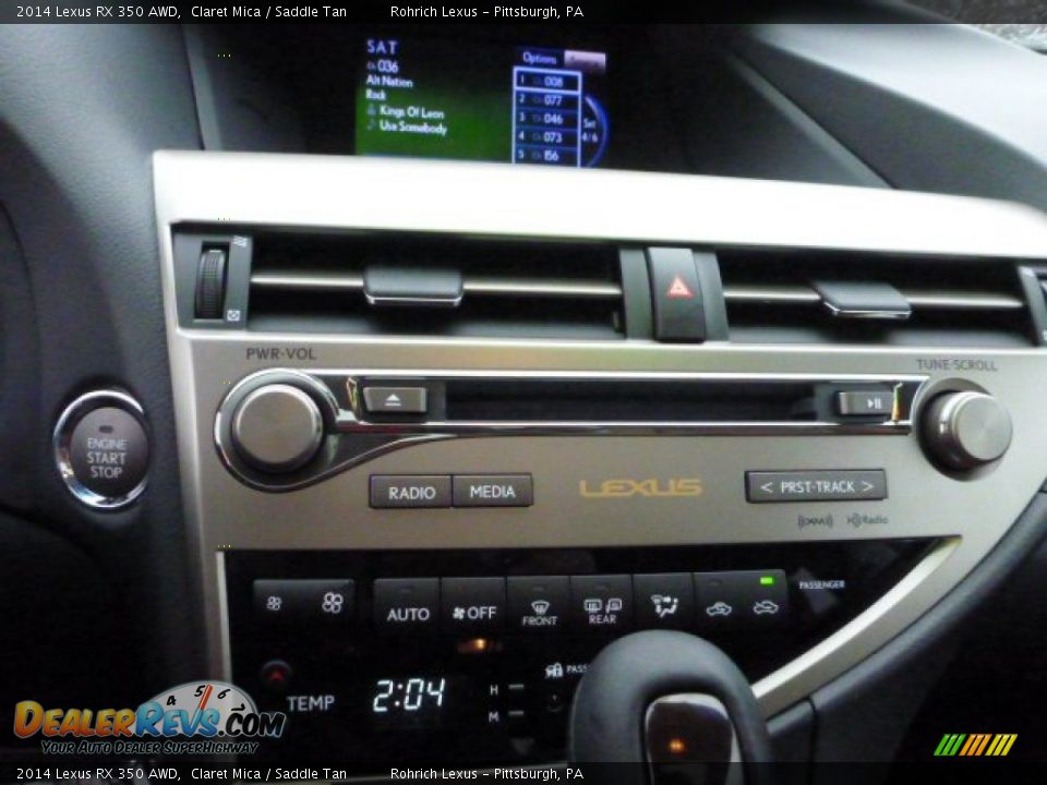 2014 Lexus RX 350 AWD Claret Mica / Saddle Tan Photo #18