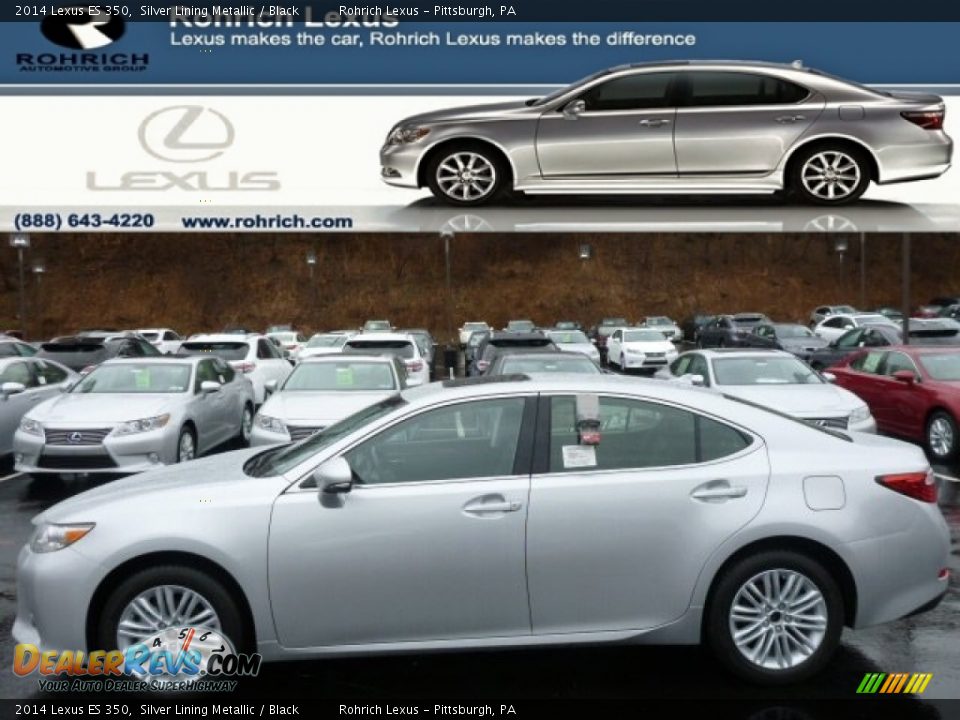 2014 Lexus ES 350 Silver Lining Metallic / Black Photo #1