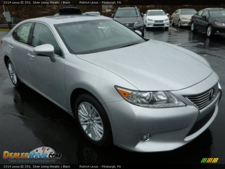 2014 Lexus ES 350 Silver Lining Metallic / Black Photo #6