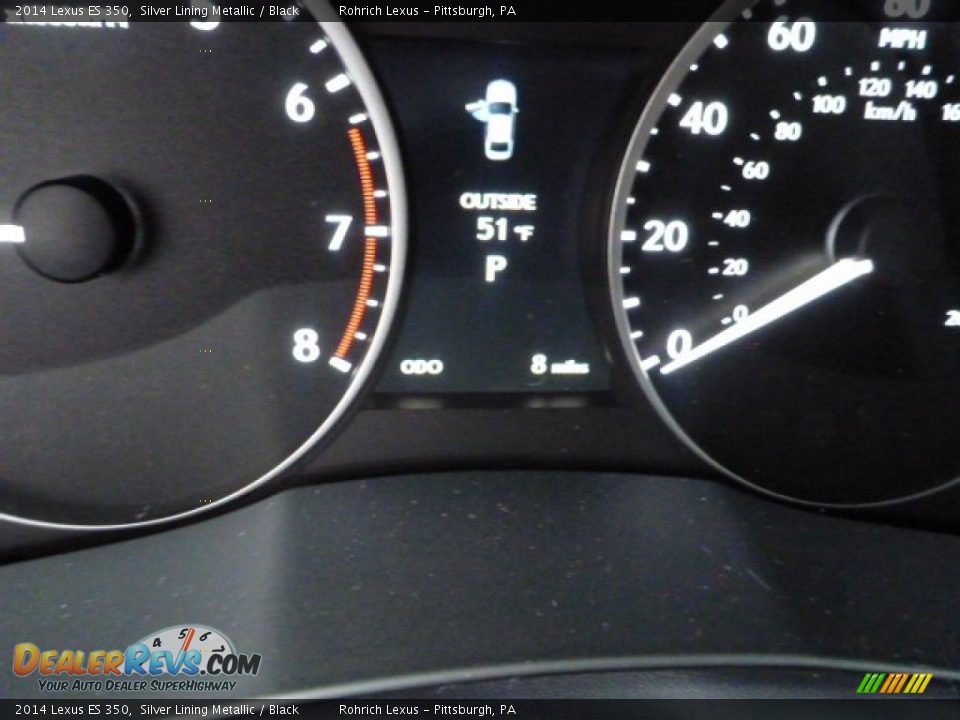 2014 Lexus ES 350 Silver Lining Metallic / Black Photo #19
