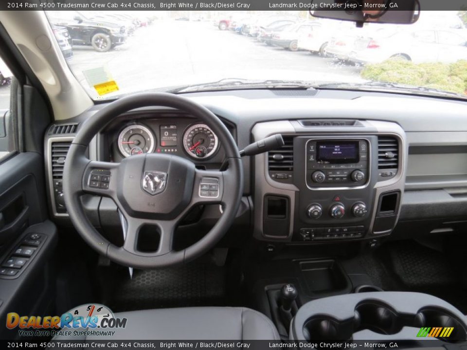 2014 Ram 4500 Tradesman Crew Cab 4x4 Chassis Bright White / Black/Diesel Gray Photo #10