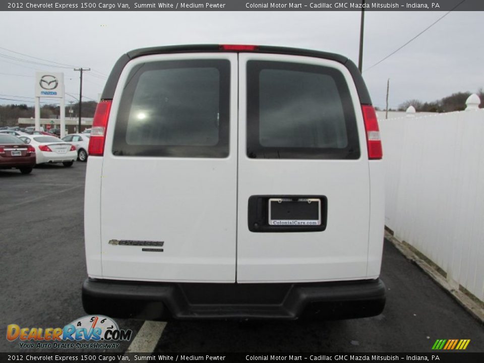 2012 Chevrolet Express 1500 Cargo Van Summit White / Medium Pewter Photo #5