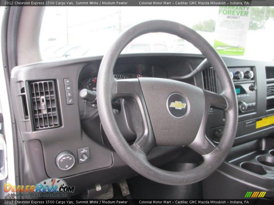 2012 Chevrolet Express 1500 Cargo Van Summit White / Medium Pewter Photo #12
