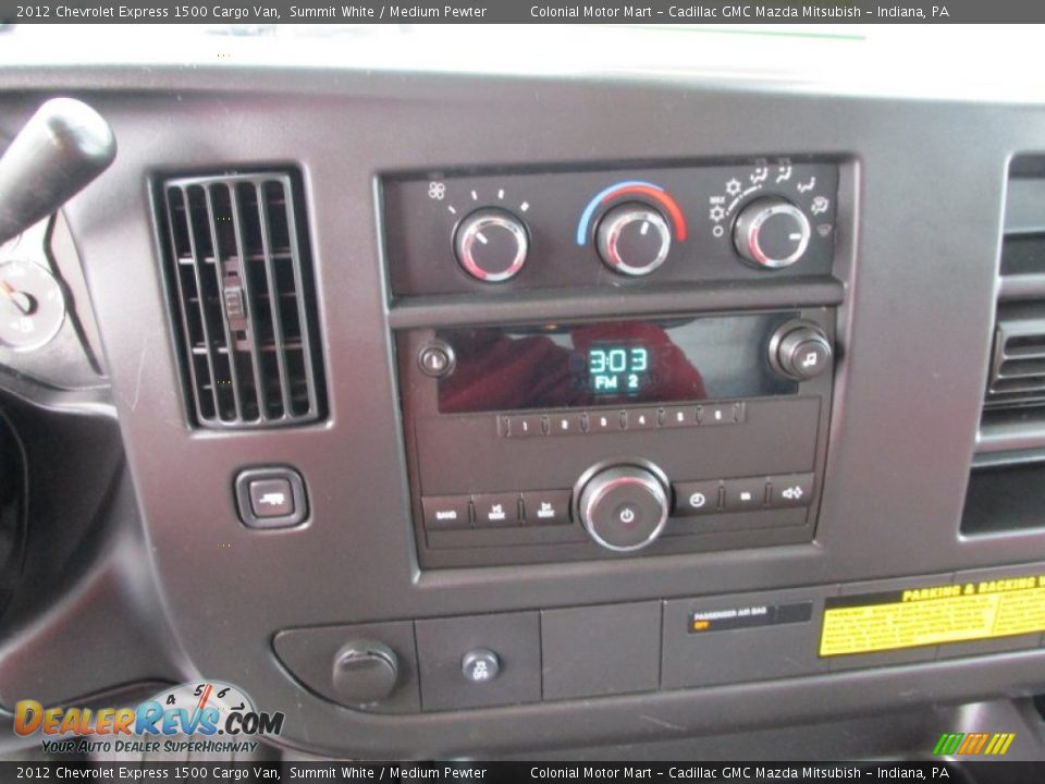 2012 Chevrolet Express 1500 Cargo Van Summit White / Medium Pewter Photo #13