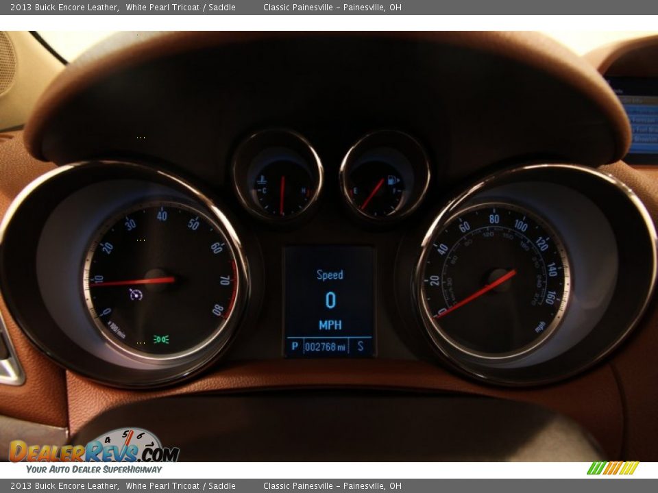 2013 Buick Encore Leather White Pearl Tricoat / Saddle Photo #9