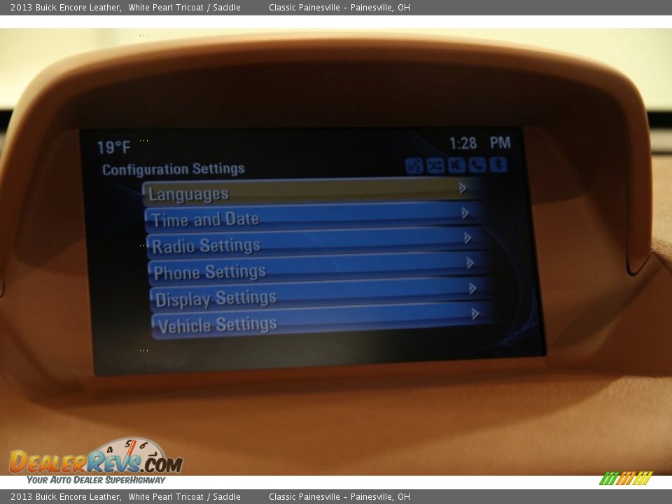 2013 Buick Encore Leather White Pearl Tricoat / Saddle Photo #20