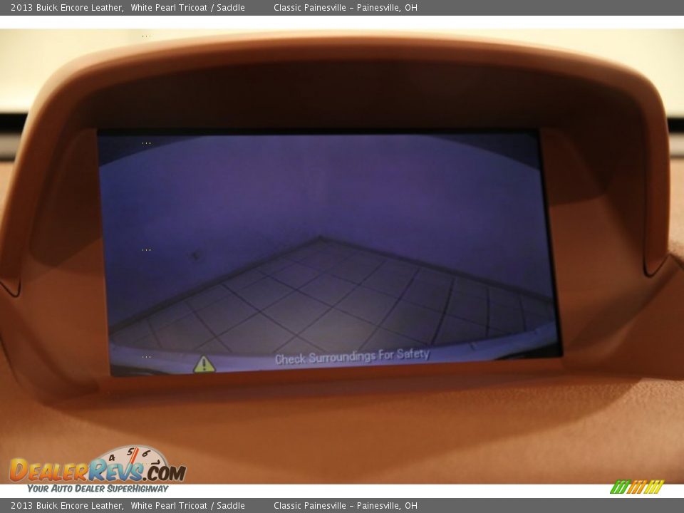 2013 Buick Encore Leather White Pearl Tricoat / Saddle Photo #22