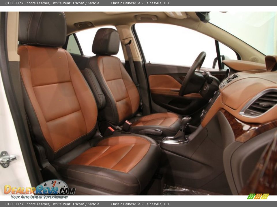 2013 Buick Encore Leather White Pearl Tricoat / Saddle Photo #24