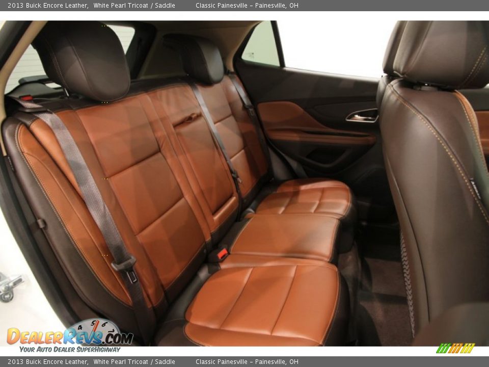 2013 Buick Encore Leather White Pearl Tricoat / Saddle Photo #25