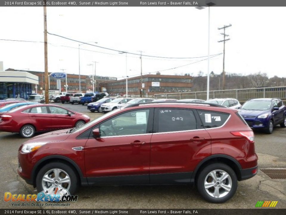2014 Ford Escape SE 1.6L EcoBoost 4WD Sunset / Medium Light Stone Photo #5