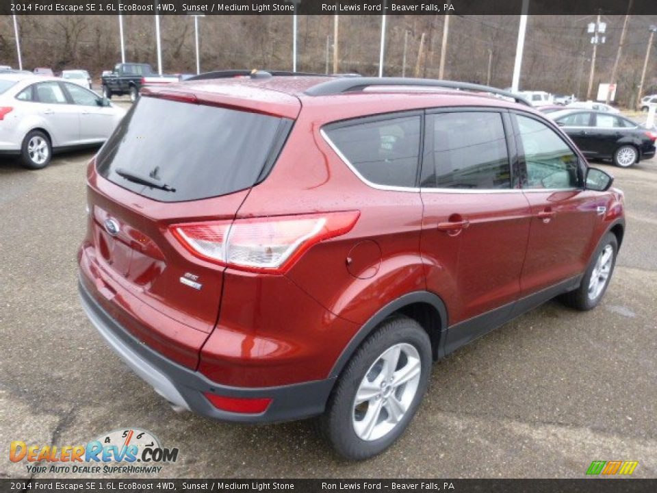 2014 Ford Escape SE 1.6L EcoBoost 4WD Sunset / Medium Light Stone Photo #8