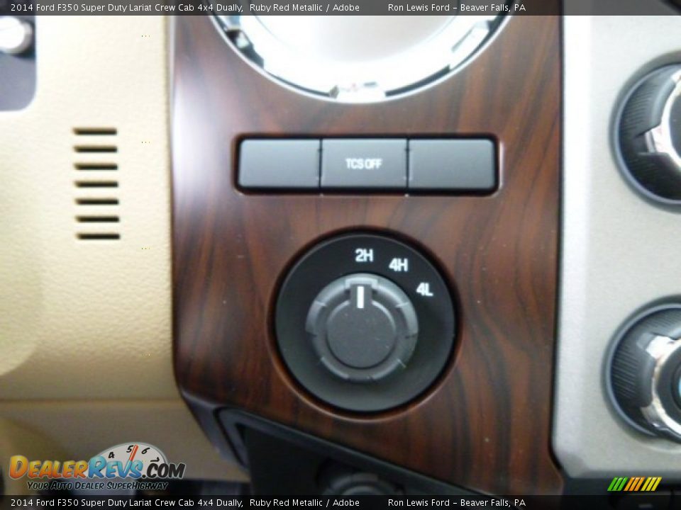 2014 Ford F350 Super Duty Lariat Crew Cab 4x4 Dually Ruby Red Metallic / Adobe Photo #17