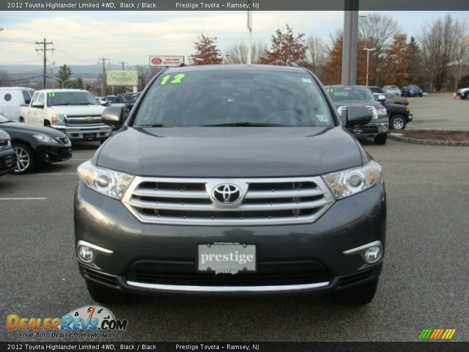 2012 Toyota Highlander Limited 4WD Black / Black Photo #2