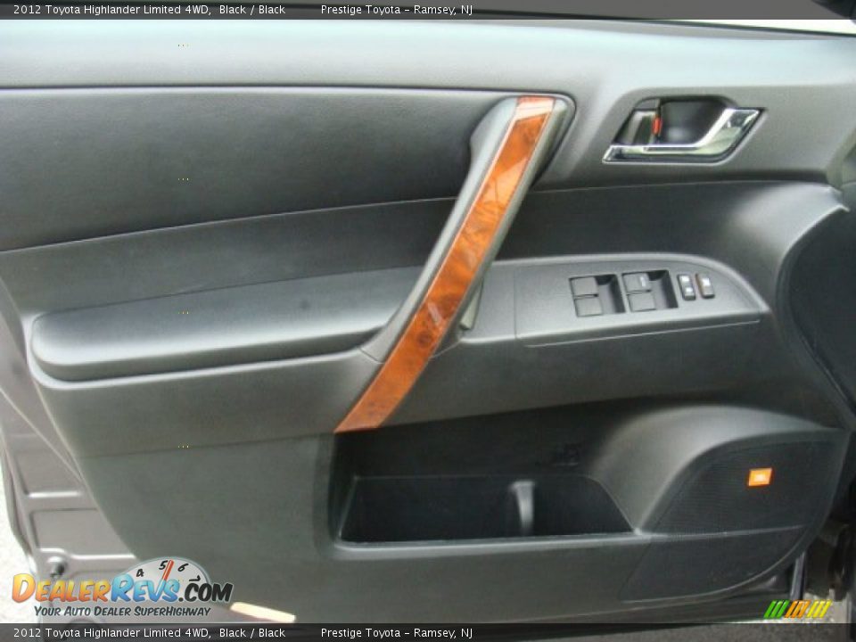 2012 Toyota Highlander Limited 4WD Black / Black Photo #6