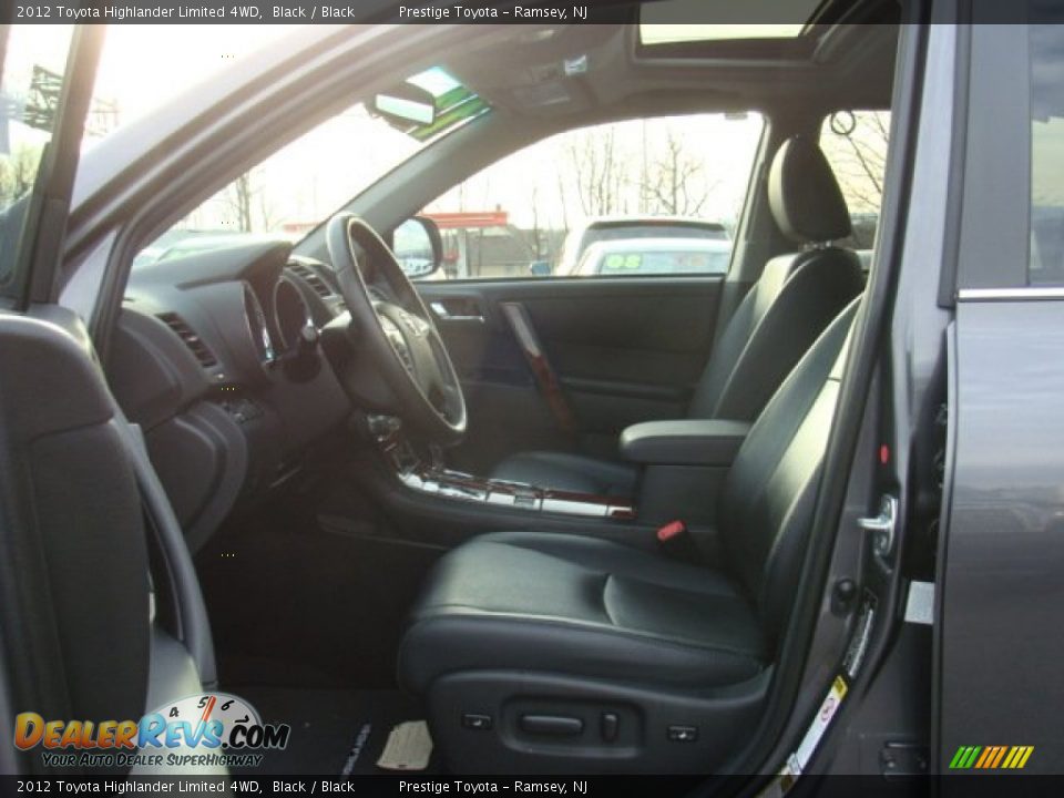 2012 Toyota Highlander Limited 4WD Black / Black Photo #7
