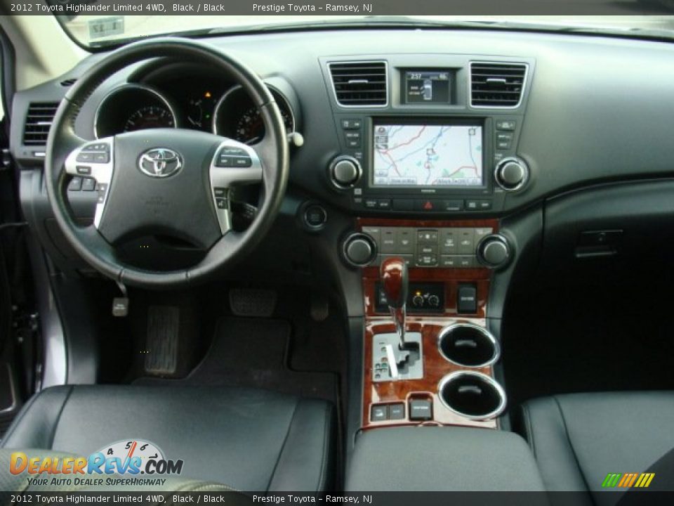 2012 Toyota Highlander Limited 4WD Black / Black Photo #9
