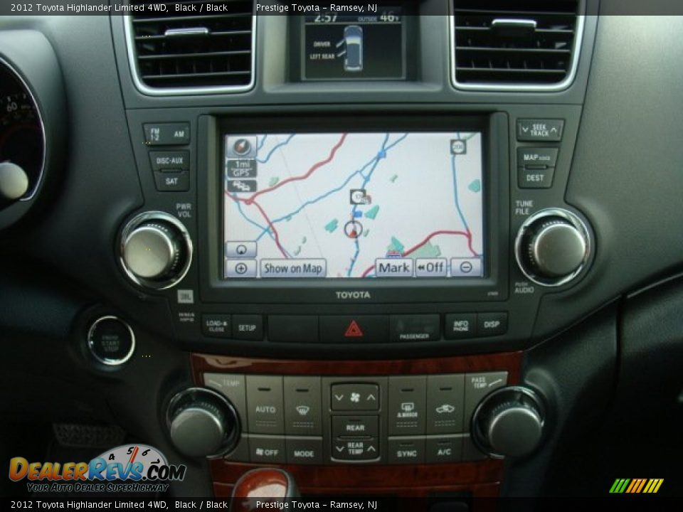 2012 Toyota Highlander Limited 4WD Black / Black Photo #11