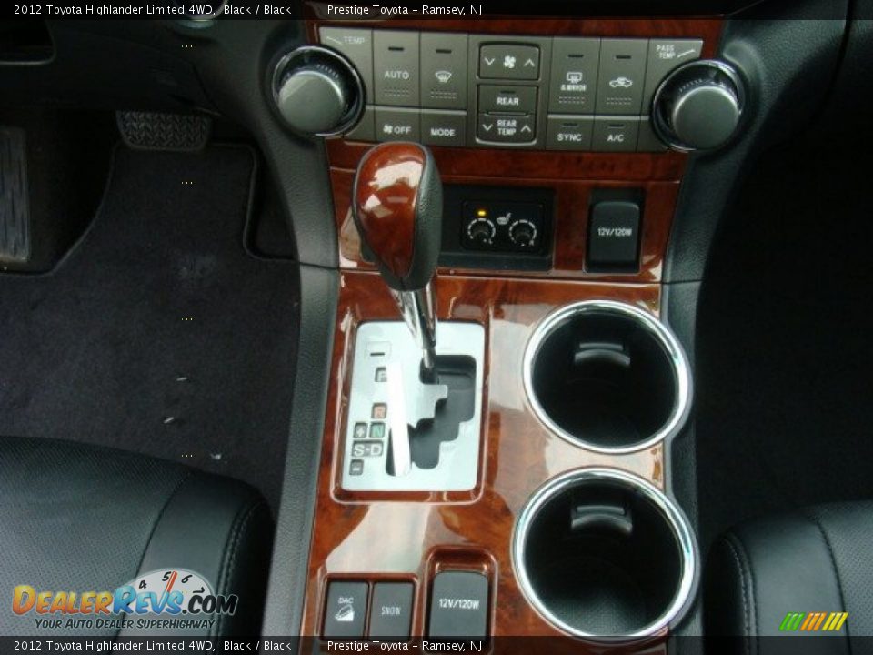 2012 Toyota Highlander Limited 4WD Black / Black Photo #12
