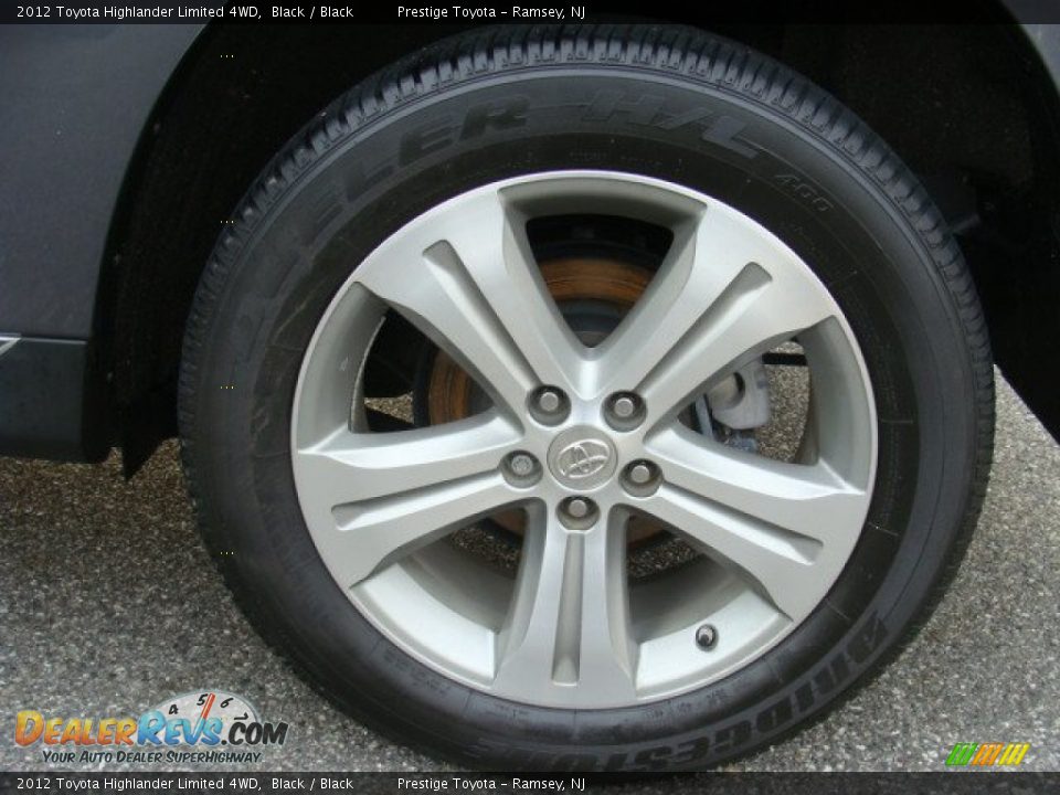 2012 Toyota Highlander Limited 4WD Black / Black Photo #14