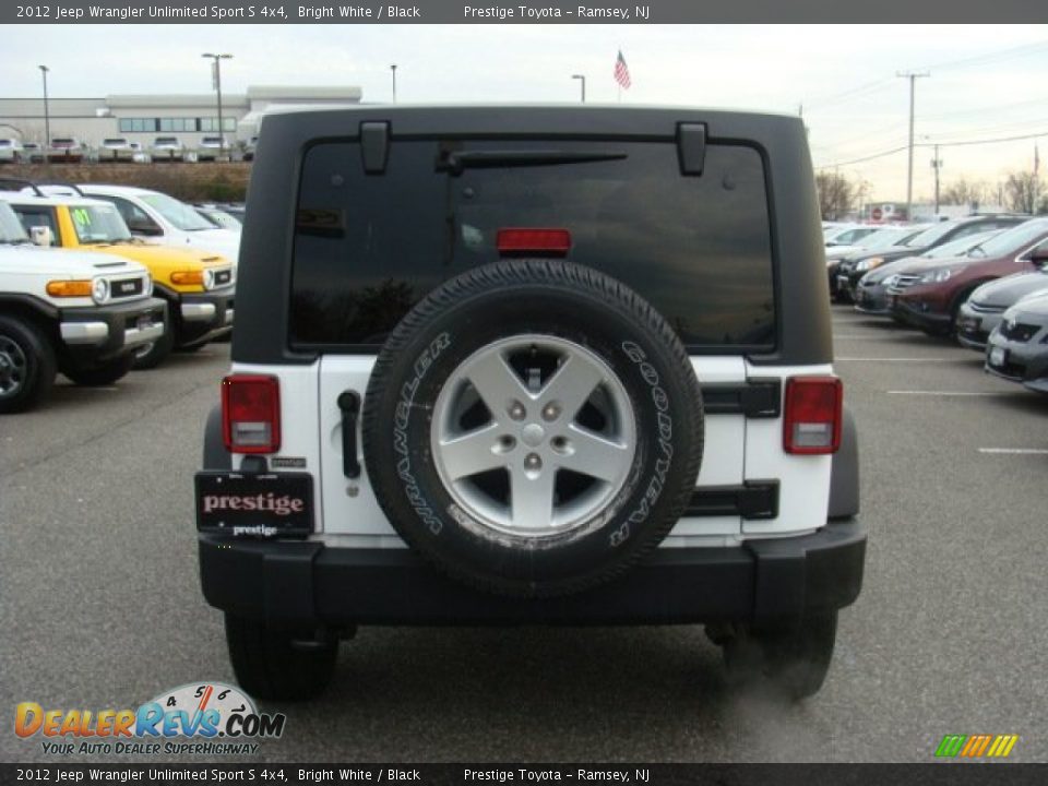 2012 Jeep Wrangler Unlimited Sport S 4x4 Bright White / Black Photo #5